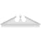 Ekena Millwork Acorn Architectural Grade PVC Combination Pediment, 64"W x 22-7/8"H x 2-3/4"P (Pitch 6/12) PEDPC064X230ACR00 - alternate 4